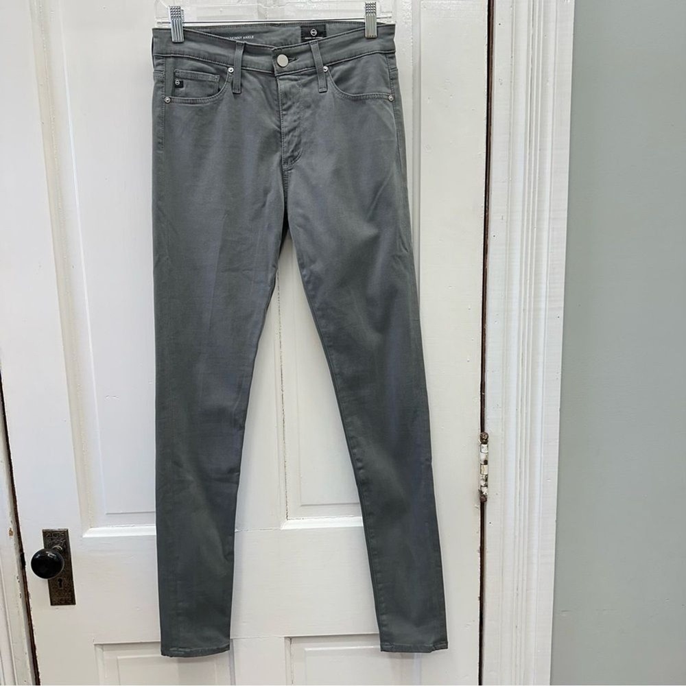 AG Adriano Goldschmied Farrah high‎ rise skinny ankle grey jeans women's 26 reg